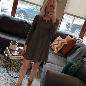 Olive dress - Abercrombie size XS